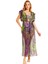 Önden Bağlamalı Uzun Kaftan Tunik Şal Desen 3