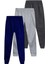 Çocuk Beli Lastikli Jogger Eşofman Altı 3'lü Set 2