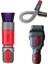 Dyson V7 V8 V10 V11 V12 V15 Elektrikli Süpürge Traceless Toz Giderme Yumuşak Fırça + 2 In1 Fırça + Uzatma Hortumu Seti (Yurt Dışından) 3