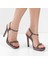 Kadın Platin Taşlı Ince Yüksek Topuklu Stiletto 2