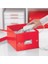 Click & Store Wow Küçük Saklama Kutusu Metalik Kırmızı - KOD:60430026 2
