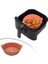 Renkli Isıya Dayanıklı Yıkanılabilir Silikon Fırın Ve Airfryer Yuvarlak Pişirme Matı 20 Cm (3791) 2