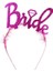 Bride Fuşya Metal&eva Taç 1