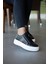Shoes Kadın Siyah Deri Sneaker 2