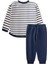 Çizgili Sweatshirt Takım 1-7 Yaş Lacivert 2