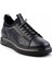 Lacivert Floter Deri Erkek Sneaker E01585756540 3