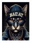 Kötü Kedi Model Ahşap Tablo 25cmx 35cm 1