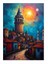 Galata Kulesi Ve Ay Modern Mdf Tablo 25cmx 35cm 1