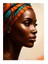 Afrika Tarzı Portre Art Mdf Tablo 25cmx 35cm 1