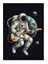 Gitar Çalan Astronot Modern Mdf Tablo 25cmx 35cm 1