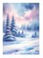 Karlı Orman Mdf Poster 35cm X50cm 1