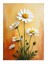 Beyaz Papatya Buketi Modern Mdf Tablo 35cm X50cm 1