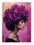 Çiçek Taçlı Kadın Mdf Poster 25cmx 35cm 1