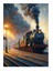 Buharlı Tren Manzarası Mdf Tablo 25cmx 35cm 1
