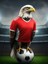 Futbolcu Kartal Tasarım Ahşap Tablo 35cm X50cm 1