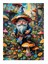 Ormanda Mantarlar Ve Cüce Art Mdf Poster 25cmx 35cm 1