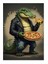 Pizza Tutan Deri Ceketli Timsah Modern Mdf Tablo 35cm X50cm 1