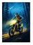 Gece Motosikletçi Art Mdf Tablo 18cm X 27cm 1