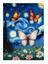 Çiçek Ve Kelebek Temalı Sanat Mdf Tablo 35cm X50cm 1