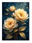 Beyaz Çiçek Demeti Desenli Mdf Tablo 25cmx 35cm 1