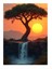 Şelale Manzaralı Ağaç Modern Mdf Tablo 18cm X 27cm 1