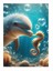 Yunus Balığı Ve Denizatı Modern Mdf Tablo 35cm X50cm 1