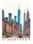 Manhattan Şehir Manzarası Art Mdf Poster 35cm X50cm 1