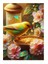 Çiçekler Ve Mısır Yiyen Kuş Desenli Mdf Tablo 35cm X50cm 1