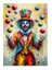 Palyaço Jonglör Desenli Mdf Tablo 25cmx 35cm 1