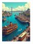 Istanbul Limanı Art Mdf Tablo 25cmx 35cm 1
