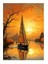 Gün Batımında Yelkenli Mdf Tablo 25cmx 35cm 1