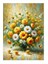 Papatya Buketi Mdf Tablo 18cm X 27cm 1