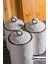 Modern Mutfak Silikon Vakum Kapaklı Porselen Baharatlık Seti 3 Lü- 800 ml 3