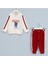 Erkek Çocuk Ayıcık Desenli Sweat Takım - 11577 - Vanilya - Bordo 1