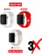 Üçlü Set | Apple Watch 3 4 5 6 7 8 9 Se 38-40-41 mm ve Series 10 (42 Mm) Uyumlu Silikon Kordon Seti 1
