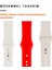 Üçlü Set | Apple Watch 3 4 5 6 7 8 9 Se 38-40-41 mm ve Series 10 (42 Mm) Uyumlu Silikon Kordon Seti 3