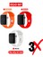 Üçlü Set | Apple Watch 3 4 5 6 7 8 9 Se 38-40-41 mm ve Series 10 (42 Mm) Uyumlu Silikon Kordon Seti 1