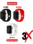 Üçlü Set | Apple Watch 3 4 5 6 7 8 9 Se 38-40-41 mm ve Series 10 (42 Mm) Uyumlu Silikon Kordon Seti 1