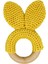 Organik Amigurumi Sarı Mini Bunny Diş Kaşıyıcı Sarı 1