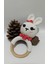 Amigurumi Handmade Örgü Süslü Tavşan Çıngırak Beyaz 2