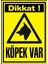 Dikkat Köpek Var Uyarı Levhası Forex - Yağmurdan Etkilenmez 1