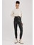 Coool Skinny Fit Basic Düz Normal Bel Suni Deri Tayt V0968AZ23AU 1