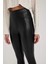 Coool Skinny Fit Basic Düz Normal Bel Suni Deri Tayt V0968AZ23AU 4
