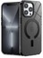 Apple iPhone 13 Pro Max Kılıf Metal Lens Çerçeveli ve Tuşlu Wireless Şarj Özellikli Sert Pc Troy Kapak 1