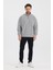 Çizgili Dik Yaka Fermuarlı Comfort Kalıp Sweatshırt (UNI00247) 1