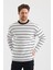 Çizgili Regular Fit Sweatshırt (E2400158) 4