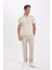 Slim Fit Dar Kesim Kısa Kollu Pamuklu Polo Tişört D0033AXNS 2
