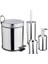 Pedallı Çöp Kovası &wcfırça+Sab+Diş 4'lü Set 430 1