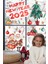 Hoşgeldin 2025, Happy New Year 2025 Yeni Yıl Kış Konseptli Sevimli Noel Baba ve Ağaçlar Figürler 4