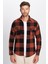 Erkek Slim Fit Dar Kesim Oduncu Çift Cep Kapaklı Kareli Kışlık Gömlek 1